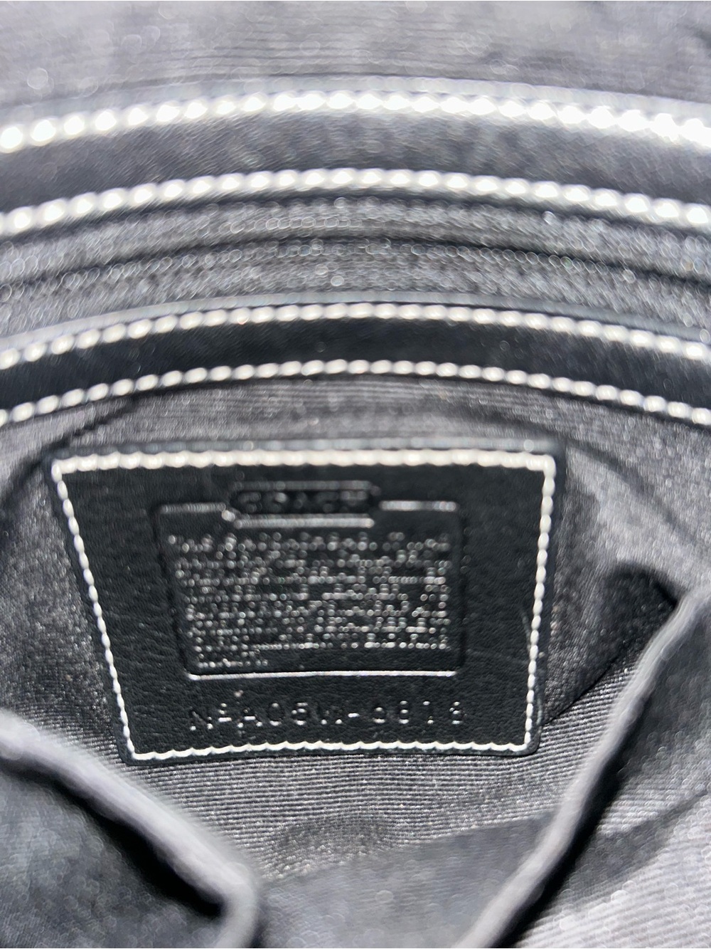 VTG Coach Soho Signature Black & Grey Canvas Leather Shoulder Bag # 6818 - Picture 9 of 12